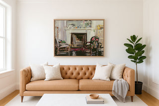 PAINTING OF AN INTERIOR - Museum Quality Art