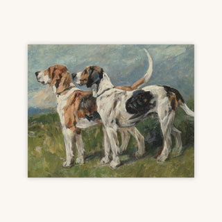 PAIR OF FOXHOUNDS — Primary Image