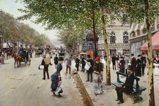 PARISIAN STREET SCENE art print - Museum Quality Art