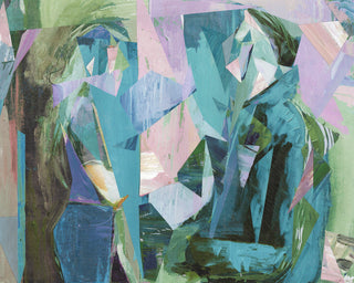 PARNELL STREET, COLLAGE ON PAPER - Museum Quality Art