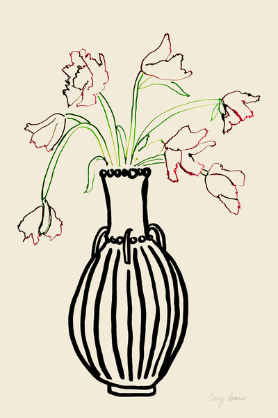 Parrot Tulips in a Vase