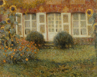 PAVILION HOUSE WITH SUNFLOWERS