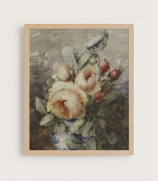 PEACH ROSES - Museum Quality Art