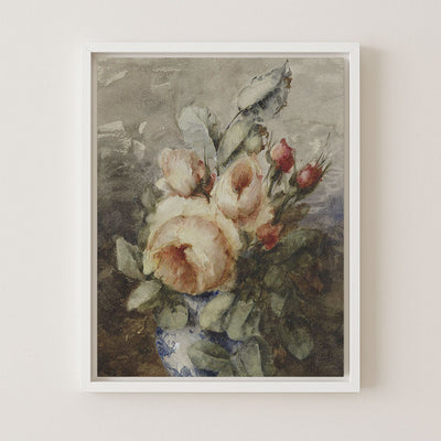 PEACH ROSES - Museum Quality Art