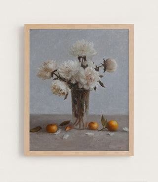 PEONIES AND ORANGES - Museum Quality Art