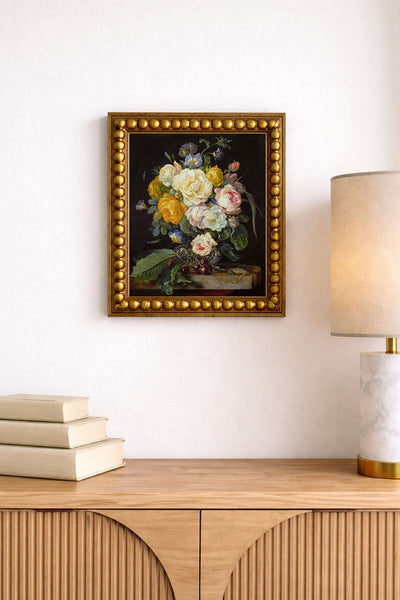 Peonies, Cherries, and a Pocket Watch