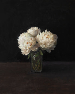 PEONIES, DARK BACKGROUND