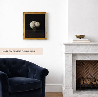 Peonies, Dark Background