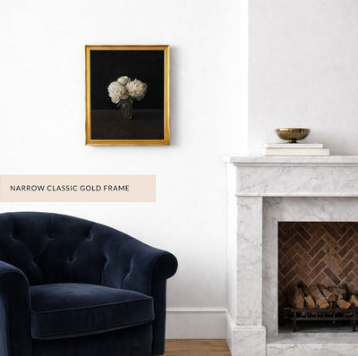 Peonies, Dark Background