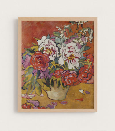 PEONIES IN A PITCHER - Museum Quality Art