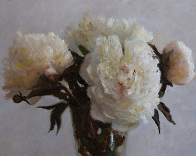 PEONIES IN WHITE