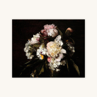 PEONIES, WHITE CARNATIONS, AND ROSES — Primary Image