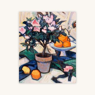 PINK AZALEA AND ORANGES — Primary Image