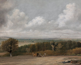 PLOUGHING SCENE IN SUFFOLK