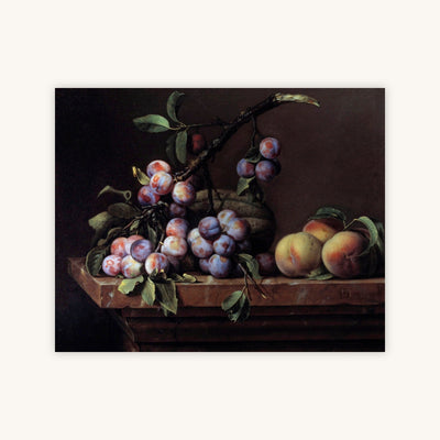 PLUMS, SQUASH, AND PEACHES — Primary Image