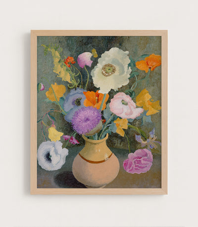 Poppies and Sweet Peas