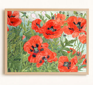 POPPIES (RED) - Museum Quality Art