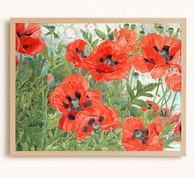 POPPIES (RED) - Museum Quality Art