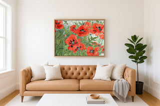 POPPIES (RED) - Museum Quality Art