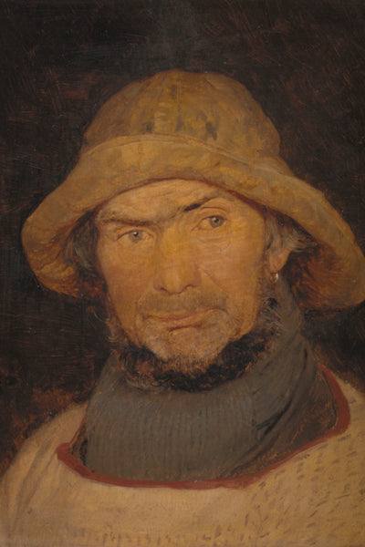 PORTRAIT OF A FISHERMAN art print - Museum Quality Art