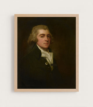 PORTRAIT OF A GENTLEMAN WEARING A DARK COAT - Museum Quality Art