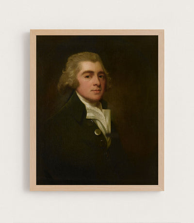 PORTRAIT OF A GENTLEMAN WEARING A DARK COAT - Museum Quality Art