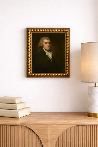 PORTRAIT OF A GENTLEMAN WEARING A DARK COAT - Museum Quality Art