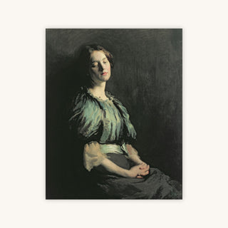 PORTRAIT OF A GIRL WEARING A GREEN DRESS — Primary Image