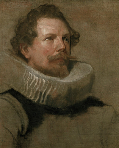 PORTRAIT OF A MAN WEARING A MILLSTONE COLLAR