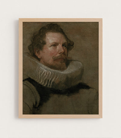 PORTRAIT OF A MAN WEARING A MILLSTONE COLLAR - Museum Quality Art