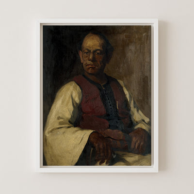 PORTRAIT OF A MOROCCAN - Museum Quality Art