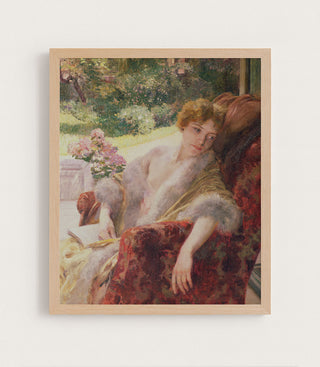 PORTRAIT OF A WOMAN IN A FUR WRAP