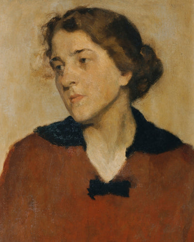 Portrait of a Woman with Red Sweater