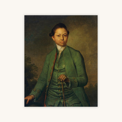 PORTRAIT OF A YOUNG MAN WEARING A GREEN JACKET — Primary Image