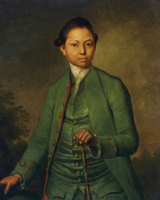 Portrait of a Young Man Wearing a Green Jacket