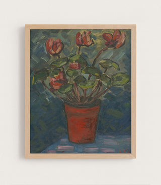 POTTED FLOWERS - Museum Quality Art