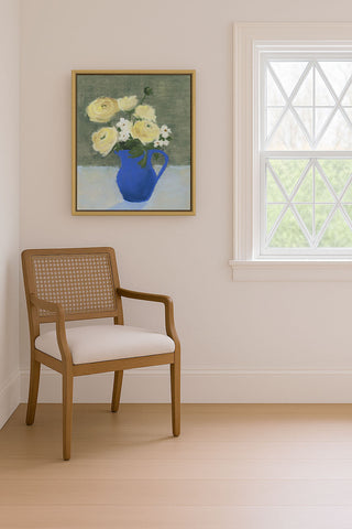 Ranunculus in a Blue Vase
