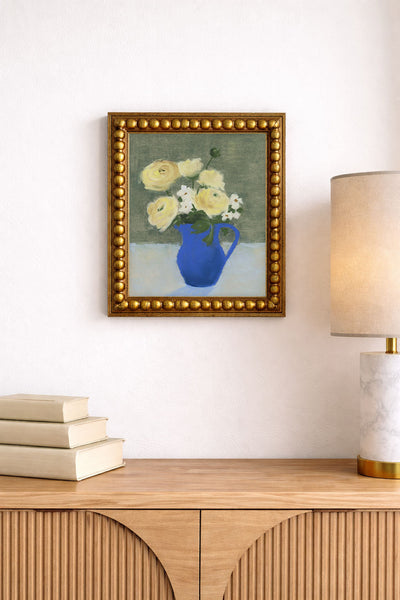 Ranunculus in a Blue Vase