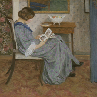 READER IN BLUE