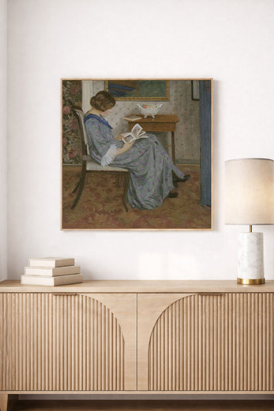 Reader in Blue
