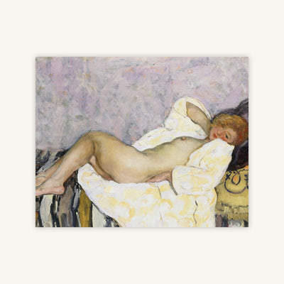 RECLINING NUDE, LAVENDER WALL — Primary Image