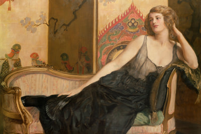 RECLINING WOMAN John Collier art print - Museum Quality Art
