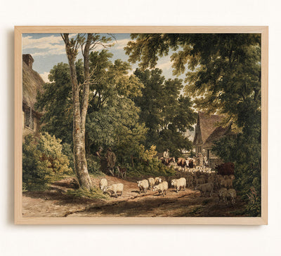 RETURNING SHEEP - Museum Quality Art