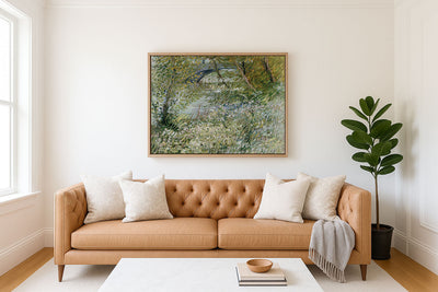 RIVER BANK IN SPRINGTIME - Museum Quality Art