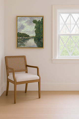 RIVER NEAR ABBEVILLE - Museum Quality Art