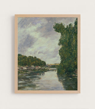 RIVER NEAR ABBEVILLE - Museum Quality Art