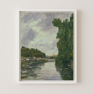 RIVER NEAR ABBEVILLE - Museum Quality Art