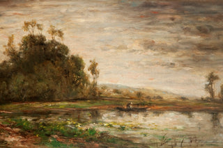 River Scene at Sunset