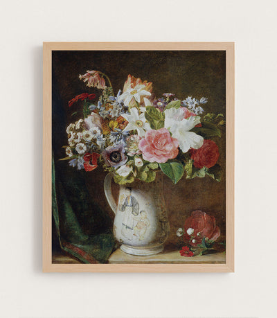 Roses and Other Flowers in Porcelain