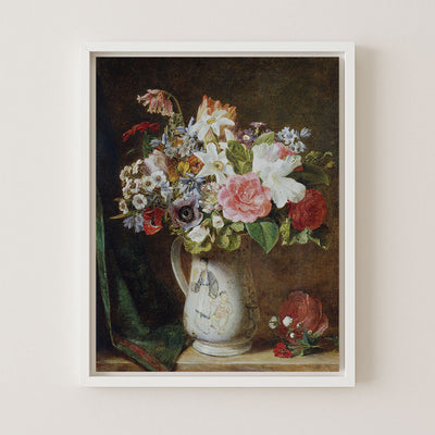 Roses and Other Flowers in Porcelain